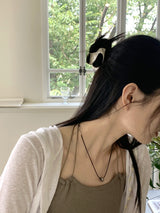 シャアシルバーメタルヘアトングピン