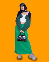 スニーカークロップスウェット＋スリーブレスセット / sneakert crop mtm + sleeveless set (2color)