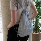 グロッシーストリングバッグ / GLOSSY STRING BAG_SILVER