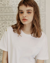 YELLOW TAP REGULAR FIT T-SHIRT WHITE (6691420078198)