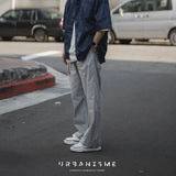 オーロラグレーデコレーションストライプパンツ / URBANISME by MOBLAB Aurora Gray Decorated Stripe Pants / water-repellent fabric
