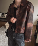 クロッカータイダイブレザー/[自主製作] Crocker tie-dye blazer