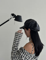 Leather Octagonal Bread Cap