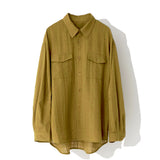 マランポケットチェックシャツ / MARANG POCKET CHECK SHIRT_MUSTARD