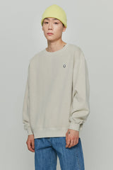 LOGO WAPPEN PIGMENT SWEATSHIRTS [CREAM] (4568250155126)