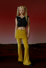PIERCING SKIRT PANTS (GREEN)