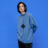 Square point Sweatshirts [Dusty-blue] (6591813419126)