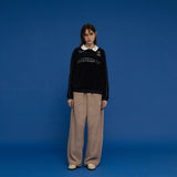 フラッフィーバンディングパンツ/FLUFFY BANDING PANTS_BEIGE BROWN