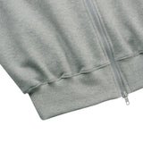 [UNISEX] Fleece-Back Cotton-Jersey and Padded Shell Zip-Up Sweatshirt (Grey) (6656650903670)