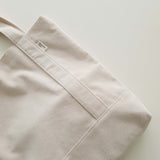 Corduroy simple line bag - ivory