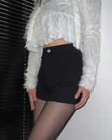 Classic mini pocket high-waist shorts (2 Color)