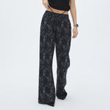デニムニットブロッキングパンツ / Denim Knit Blocking Pants [BLACK](Copy) (6674495799414)
