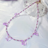Butterfly beads necklace