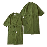 テクリネンローブ / TECH LINEN ROBE OLIVE / NAVY / BLACK
