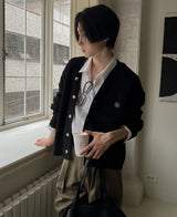 ロゴアトムシグネイチャーカーディガン/Logo atom signature cardigan (4 color)