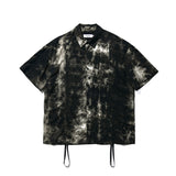 ブリーチダイングストラップシャツ / BLEACH DYEING STRAP SHIRT_BK