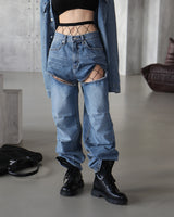 Bart thigh-cutting jeans