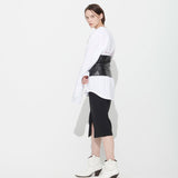 BONNIE BLOCK SKIRT, CHARCOAL (6628102996086)