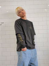 VENTIQUE Pigment Layered Flame Long Sleeve 2color