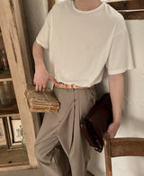 22サマーシルクＴシャツ/22summer silk T-shirt (11 color)