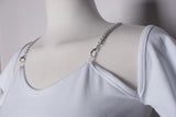 VチェーンショートスリーブクロップTシャツ / TOP(9290) V Chain Short Sleeve Crop Tee