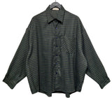 (UNISEX)タイムバルーンオーバーチェックシャツ