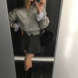 ライクショートプリーツスカートパンツ