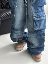 Bizzy, wide, big-cargo jeans