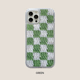CHECKERBOARD HARD JELL CASE_GREEN