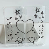 Left - we love love Phone Case
