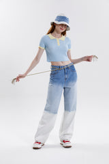 グラデーションワイドジーンズ / GRADATION WIDE JEANS