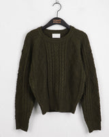 Michell Deep Twisted Cable Round Knit