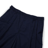 [UNISEX] Satin-Trimmed Racing Trousers (Navy)