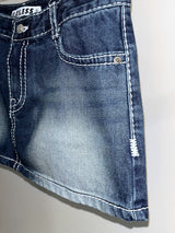 ステッチデニムスカート / STITCH SKIRT-DARK BLUE