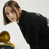 オーバーフィットスウェットシャツ/OVERFIT SWEAT SHIRT-BLACK