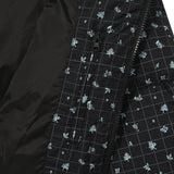 COLORING GRID PATTERN CROP DOWN JUMPER [BLACK]