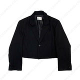 ベーベルワンボタンクロップドジャケット/MO Babel One Button Cropped Jacket (2 colors)