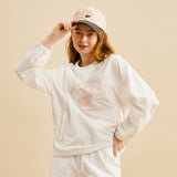 チェリーアーチロゴウーブンピストトップ／CHERRY ARCH LOGO WOVEN PISTE TOP [WHITE]