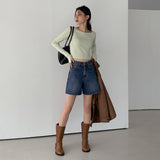 [MADE] Cropped Warmer Slit Sleeve T-Shirt