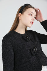 アンティックツイードヘアバンド / Antic Tweed HairBand Black Silver