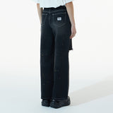 ルーズデストロイドペイントデニムパンツ / LOOSE DESTROYED PAINT DENIM PANTS