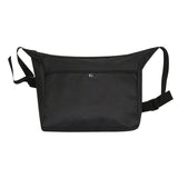Blue Flower Smile Embroidery Cross Curved Messenger Bag