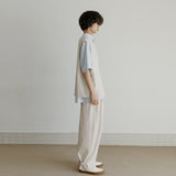 タップパンツ / unisex tap pants beige (banding)