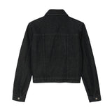 Black denim tracker jacket
