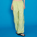 [NF] FLAT NYLON CARGO PANTS (GREEN)_F23QD855