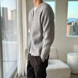 LMN Leo Two Way Drop Round Knit Cardigan (4 colors)