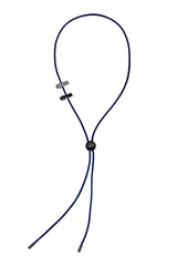 NO.481 [BLACK] サークルコードロックネックレス