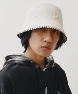 STITCH NYLON BUCKET HAT (IVORY)