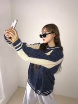 Harper two way knit zip up