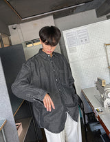Perfect Box Fit Pocket Denim Shirt (3color)